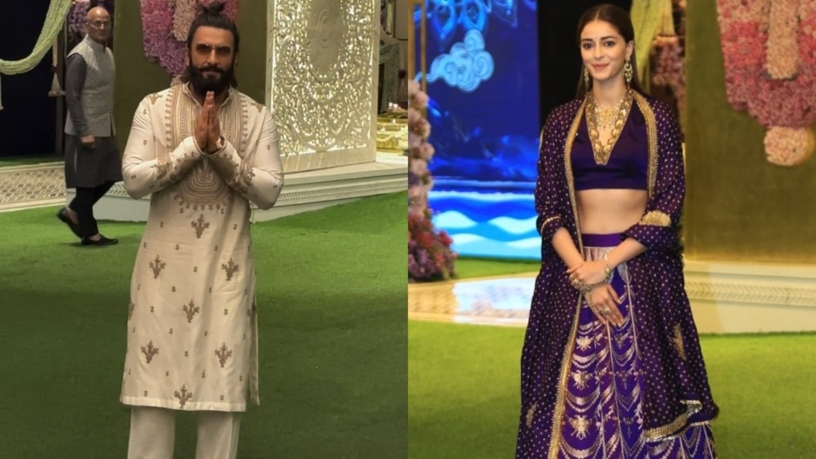 Ranveer Singh, Ananya Panday y Sanjay Dutt asisten a Anant Ambani, la Shiva Shakti Puja de Radhika Merchant.  Mirar
