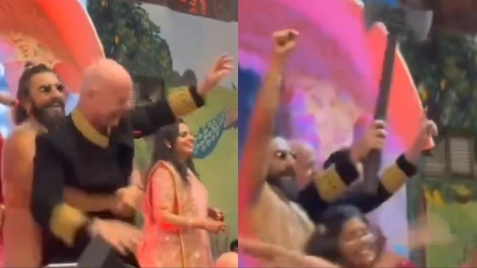 Ranveer Singh hace bailar al presidente de la FIFA con una gandasi en la boda de Ambani, según Internet: 