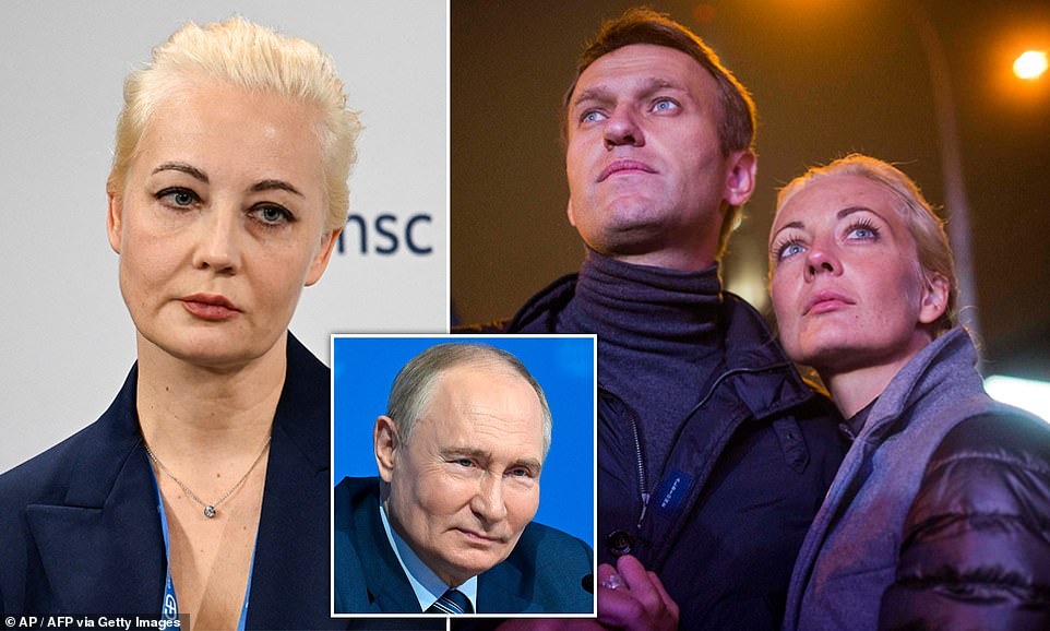 Rusia ha incluido a la viuda de Alexei Navalny, Yulia, en una lista de personas buscadas, acusándola de participar en un grupo 