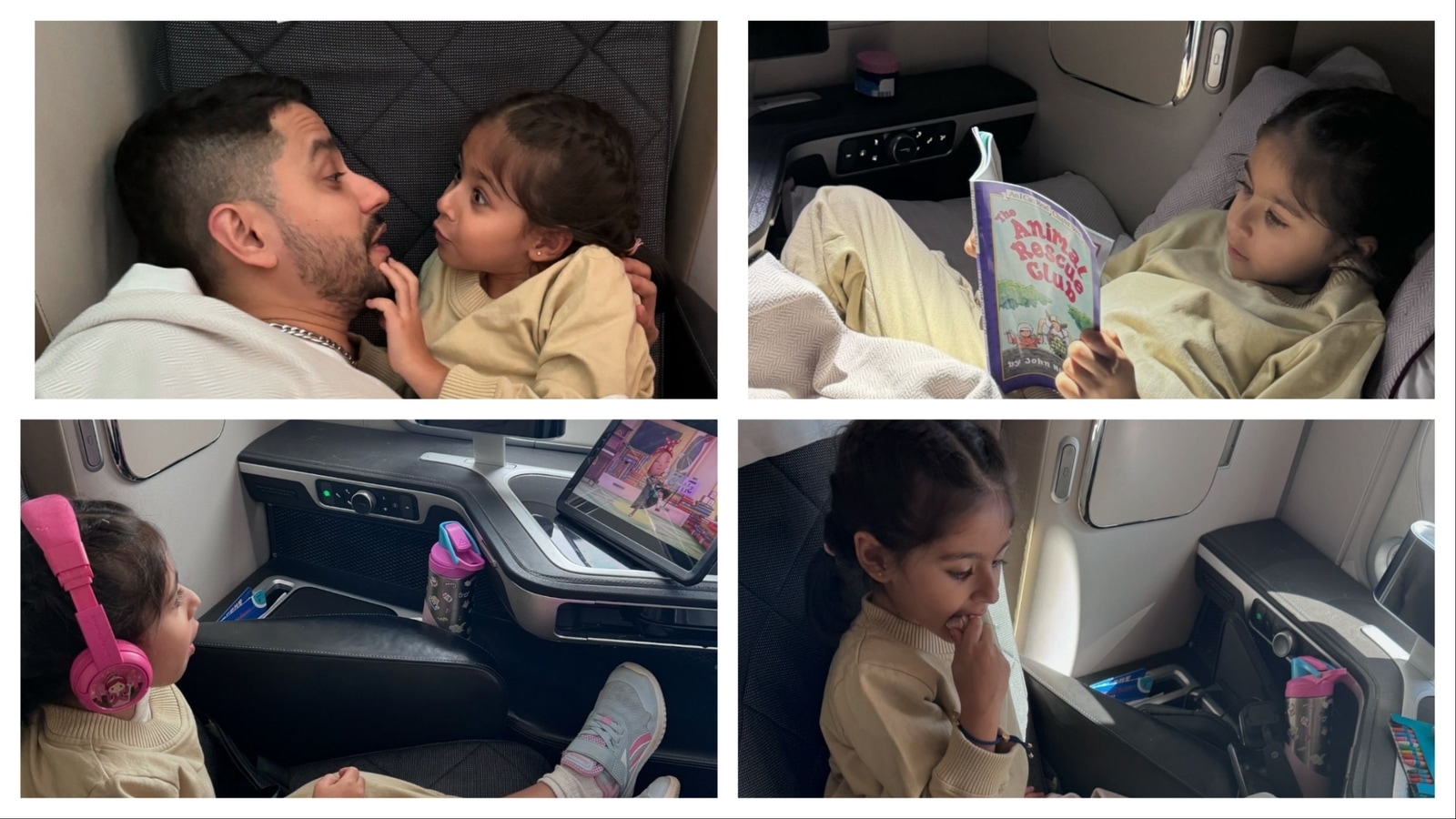 Soha Ali Khan comparte las aventuras de Inaaya en un vuelo en primera clase; ver fotos
