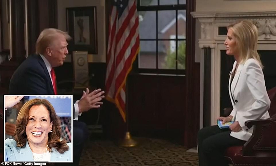 El expresidente Donald Trump criticó duramente a la vicepresidenta Kamala Harris, a la que calificó de 