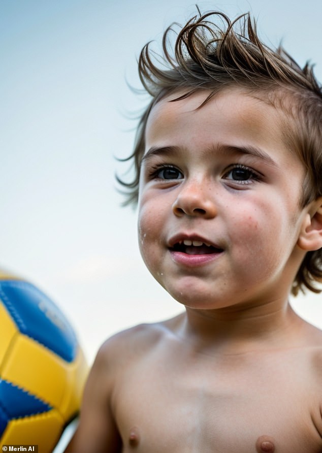 ¿Ves el parecido? Una IA predice cómo será su descendencia y, aunque no se ha revelado el sexo, la tecnología parece estar esperando un niño.