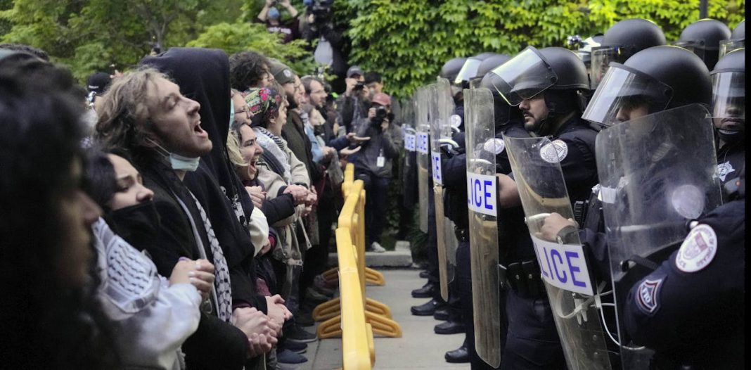 ¿Detener a los manifestantes estudiantiles, esperar o negociar? Las universidades pueden utilizar la 