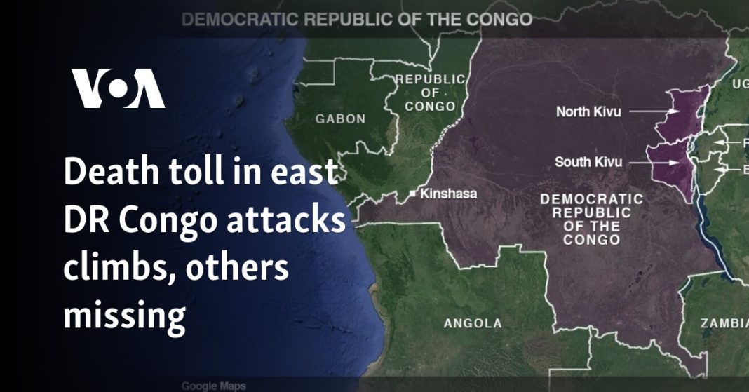 Aumenta el número de muertos por los ataques en el este de la República Democrática del Congo; hay más desaparecidos
