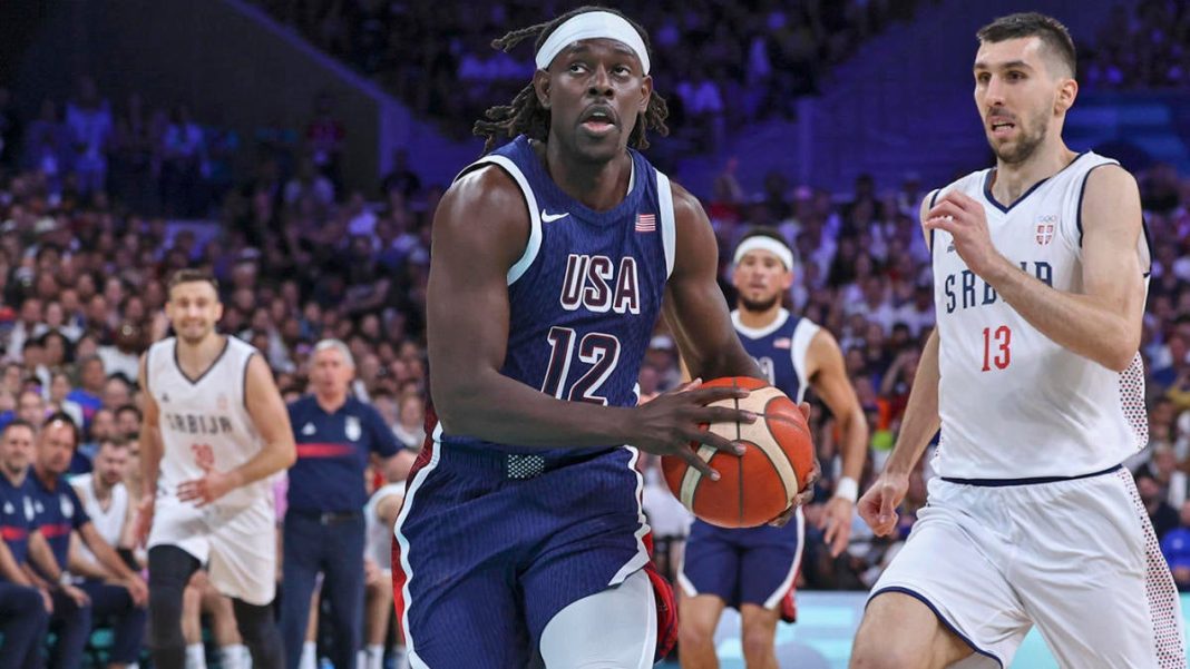 Baloncesto de EE. UU.: Jrue Holiday (tobillo) es cuestionable para jugar el sábado contra Puerto Rico en los Juegos Olímpicos de 2024
