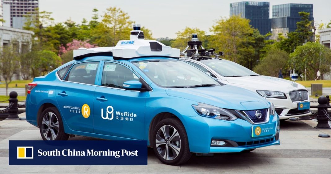 California permite a la empresa china de taxis robot WeRide realizar pruebas con pasajeros
