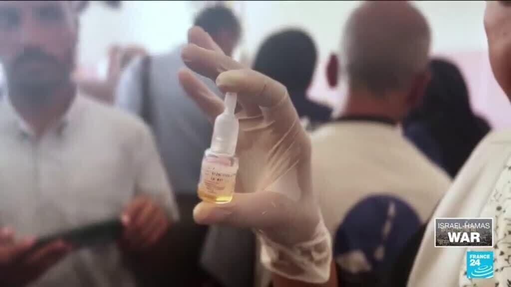 Comienza la campaña de vacunación contra la polio en Gaza antes de la pausa en los combates
