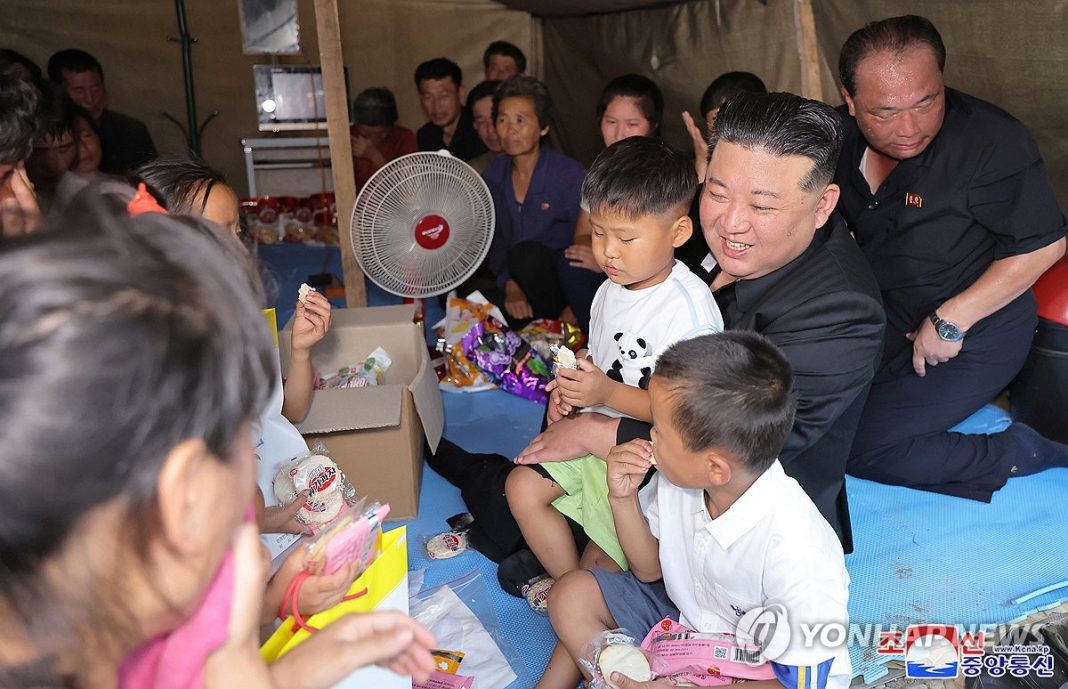 N. Korean leader rejects international aid for flood damage