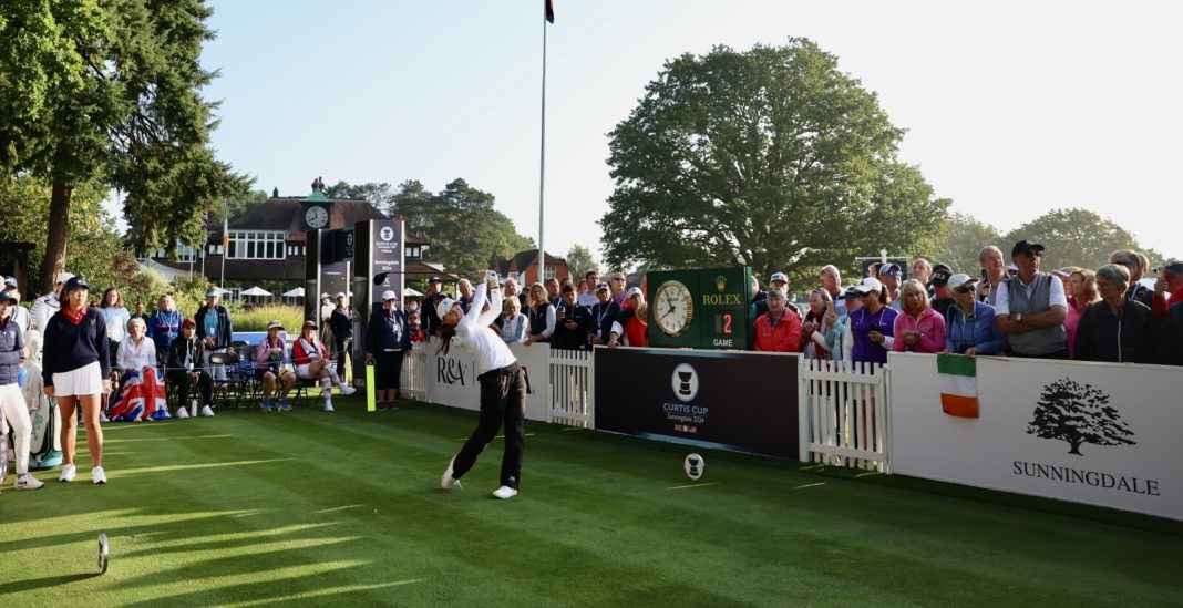 El marcador está empatado en Sunningdale tras el primer día de la Curtis Cup - Noticias de golf | Revista de golf
