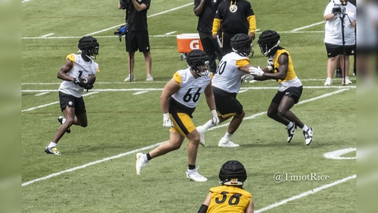 George Pickens Mason McCormick Steelers training camp