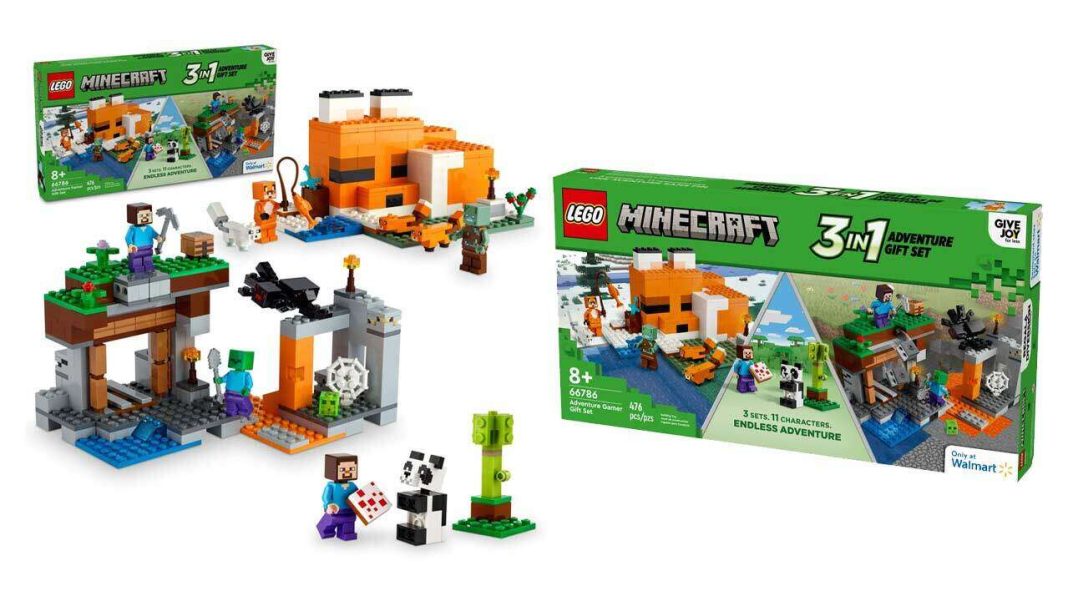 El set de regalo Lego Minecraft incluye tres modelos por solo $30
