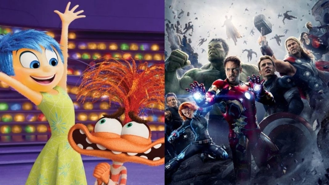 Inside Out 2 supera a The Avengers y entra en el top 10 de películas más taquilleras; vea otras películas de la lista
