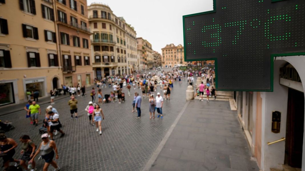 Italia emite alerta sanitaria por temperaturas que podrían alcanzar los 39 °C
