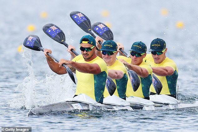 Australia ganó su segunda medalla de plata olímpica del día después de un final de infarto en la final de canoa sprint de 500 m K4 masculina.