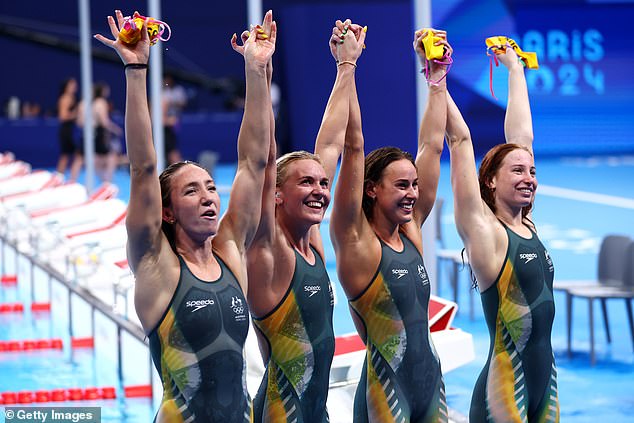 Australia ha vuelto a ganar el oro en piscina en la final de 4x200m libre femenino