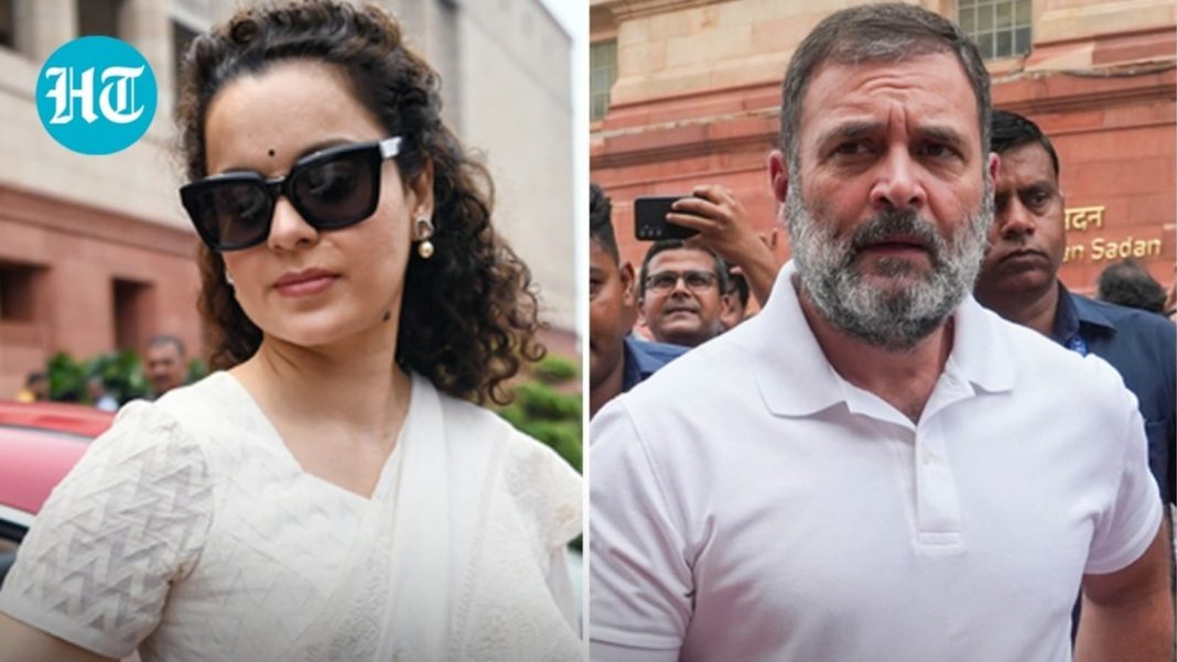 Kangana Ranaut es tendencia en Twitter por compartir una imagen alterada de Rahul Gandhi: “Mandi eligió a un troll para el Parlamento”
