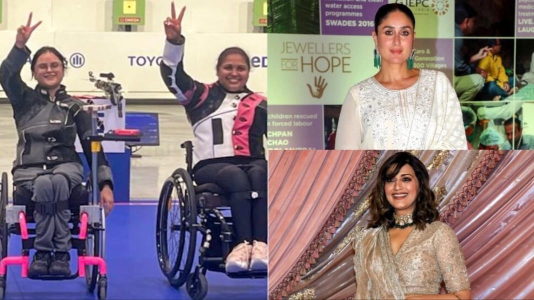 Kareena Kapoor y Sonali Bendre felicitan a los para-atletas indios por su victoria en los Juegos Paralímpicos de París: 