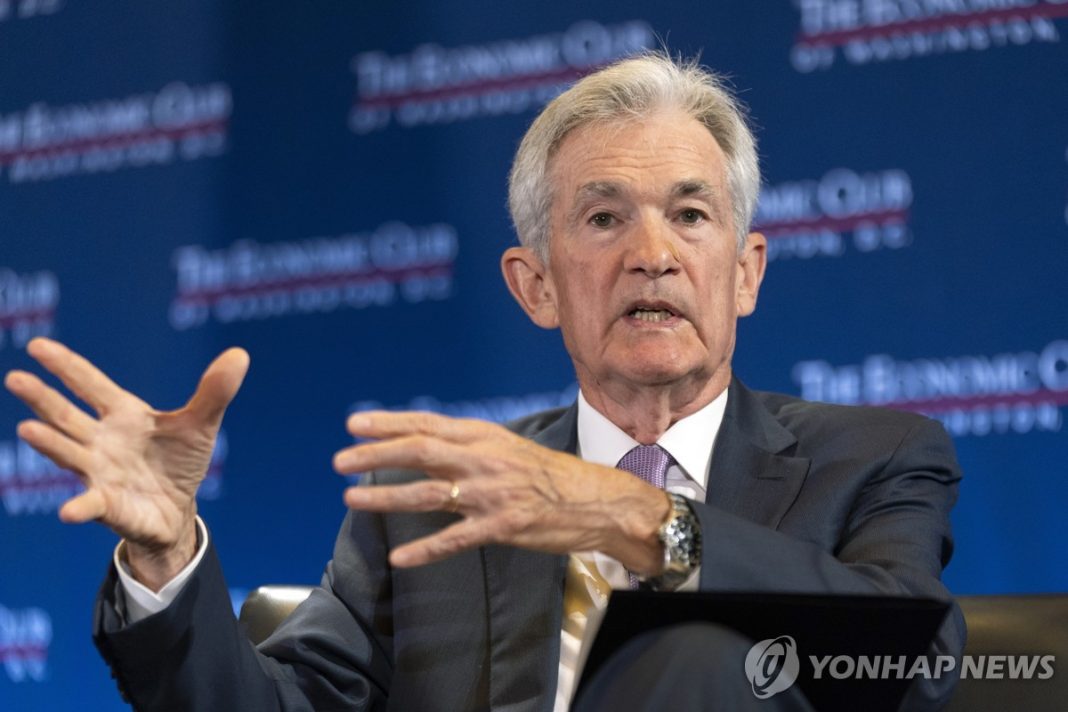 (LEAD) Fed Chair Powell says 'time has come' for policy adjustment, hints at Sept. rate cut