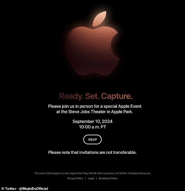 El gigante tecnológico de California presentará la última generación de iPhones en un evento presencial el 10 de septiembre, según una supuesta filtración en línea