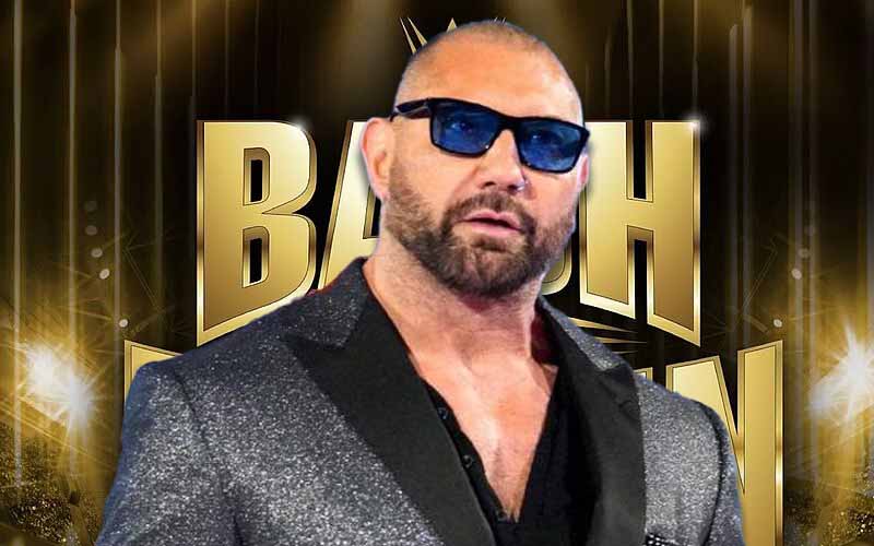 La nueva película de Batista cobra protagonismo como patrocinador del WWE Bash in Berlin Strap Match
