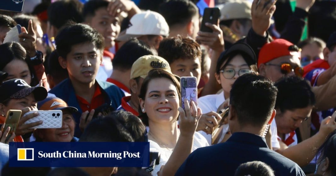 La vicepresidenta de Filipinas, Sara Duterte, 