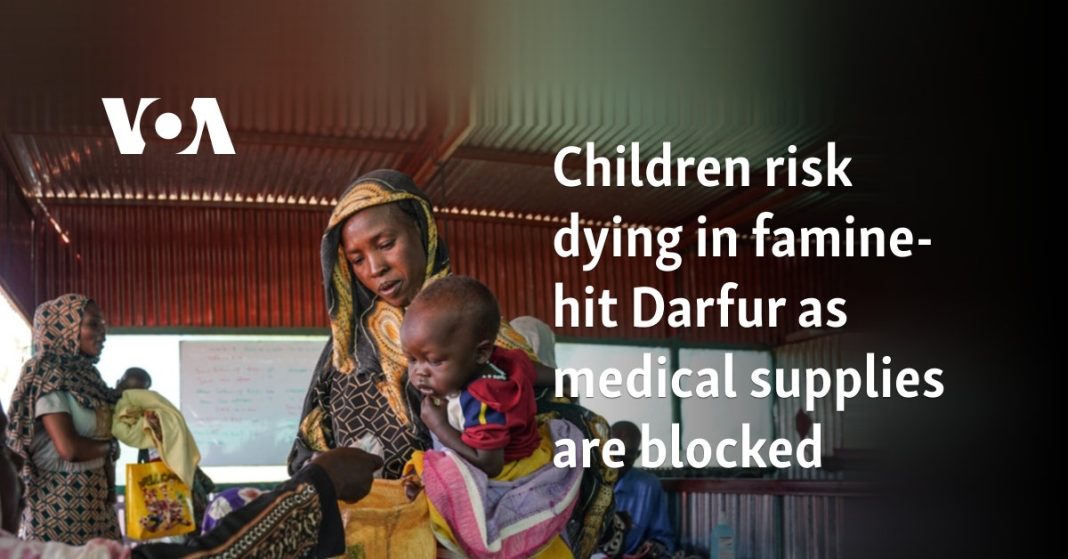 Los niños corren el riesgo de morir de hambruna en Darfur debido al bloqueo de los suministros médicos  
