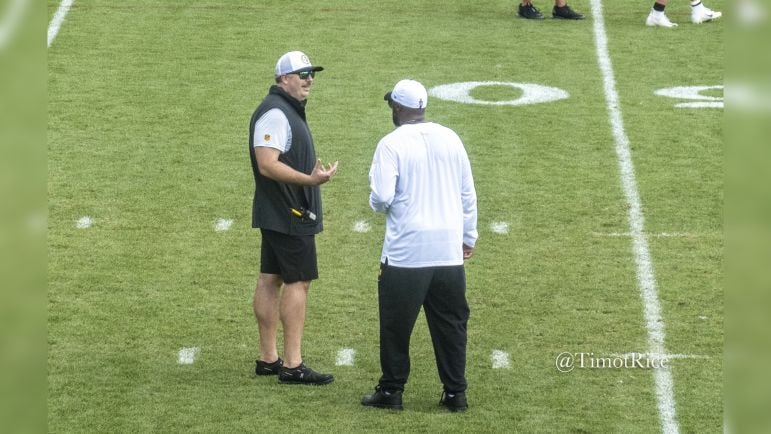 Mike Tomlin Arthur Smith Steelers training camp