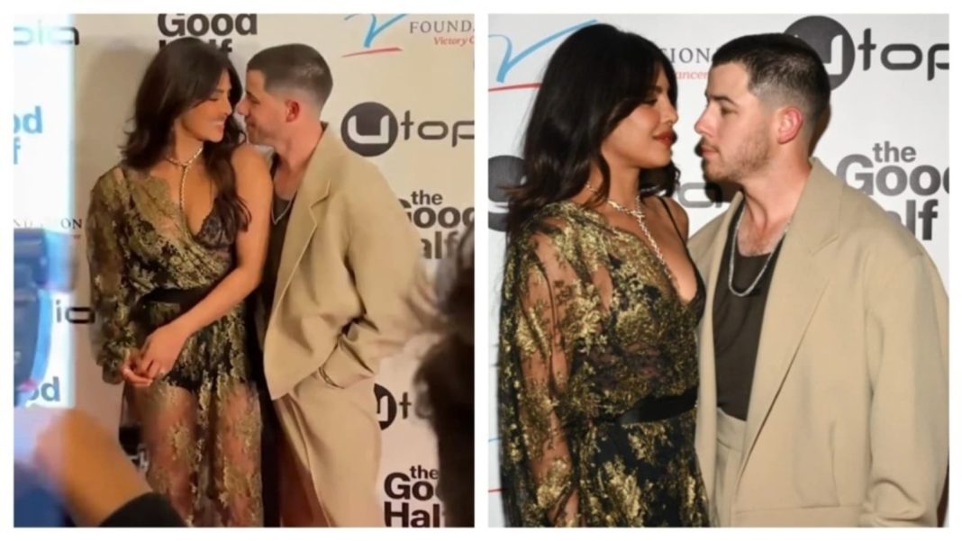 Nick Jonas y Priyanka Chopra se pierden en la mirada del otro en el estreno de The Good Half en Los Ángeles y es demasiado tierno.
