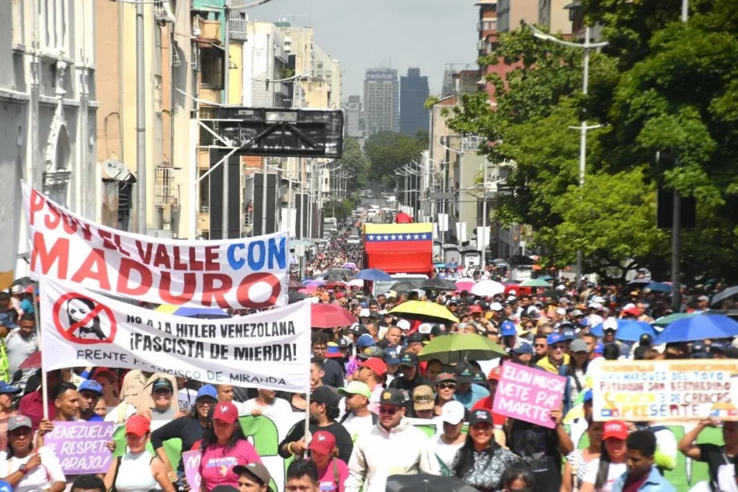 Pueblo venezolano se moviliza en las calles en respaldo a Ley Antifascista y resultados del TSJ - teleSUR
