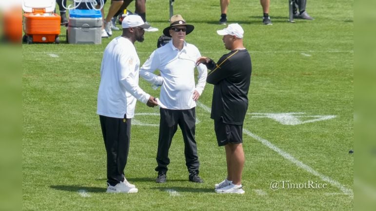 Mike Tomlin Art Rooney II Omar Khan Steelers 2024 Training Camp