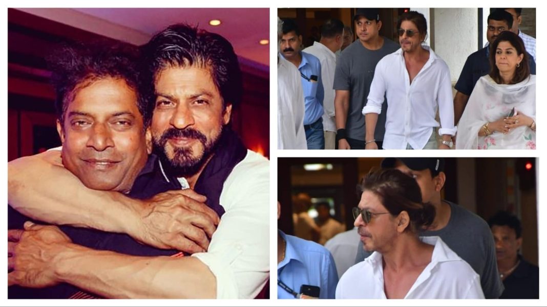 Shah Rukh Khan asiste a la reunión de oración del fotógrafo Pradeep Bandekar. Ver
