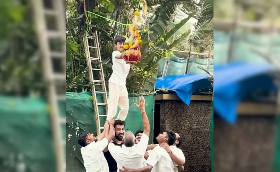 Shilpa Shetty y su familia se divirtieron mucho en Janmashtami
