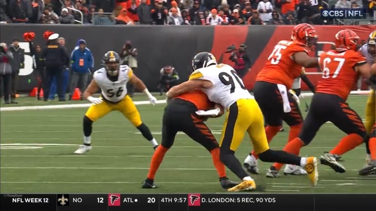 T.J. Watt Bengals Steelers AFC North sack