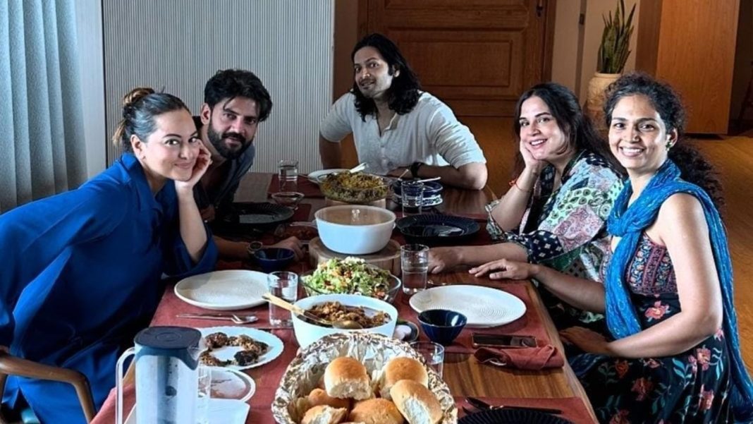 Sonakshi Sinha y Zaheer Iqbal disfrutan de una comida compartida del domingo con Richa Chadha y Ali Fazal; vea las nuevas fotos
