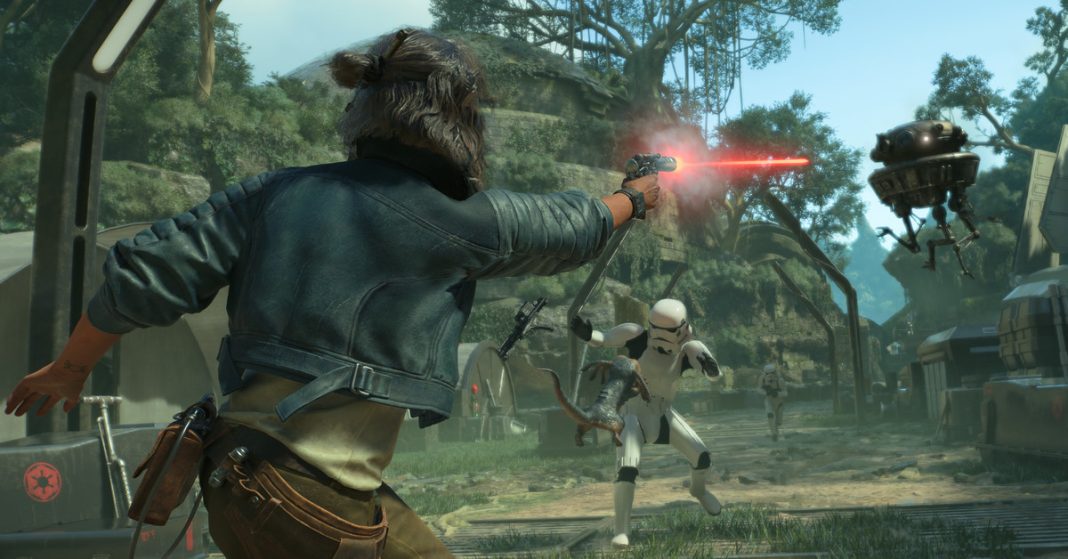 A screenshot from the video game Star Wars Outlaws.