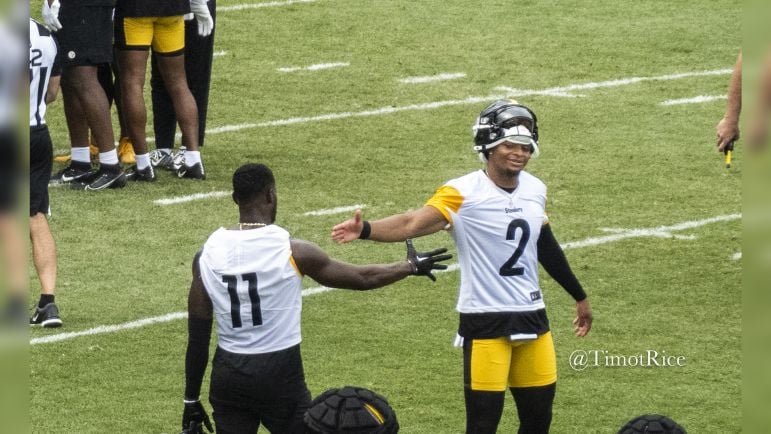 Justin Fields Van Jefferson Steelers training camp