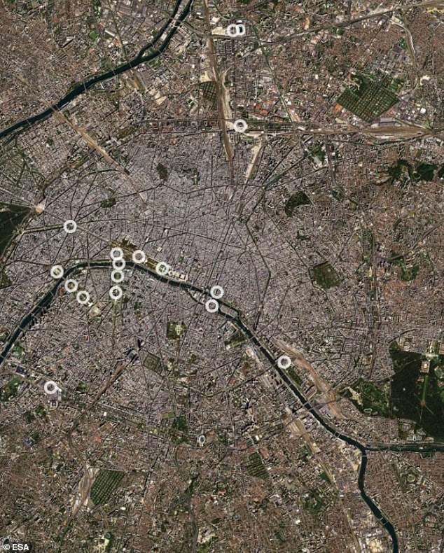 La Agencia Espacial Europea (ESA) ha publicado un increíble mapa interactivo que muestra París desde arriba