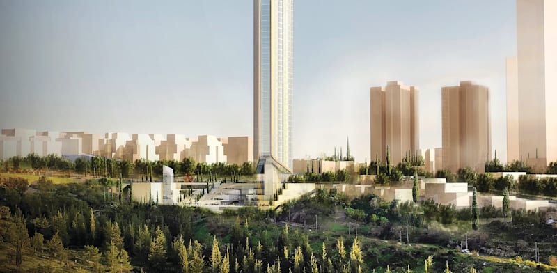 Jerusalem Mount Herzl tower credit: AS+GG Architects