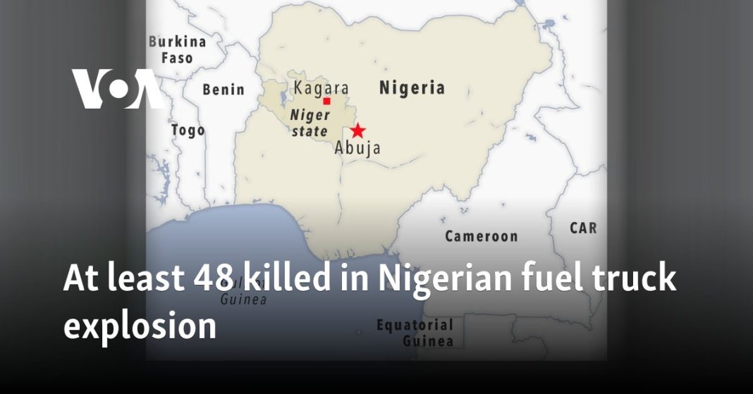 Al menos 48 muertos en explosión de camión cisterna en Nigeria 
