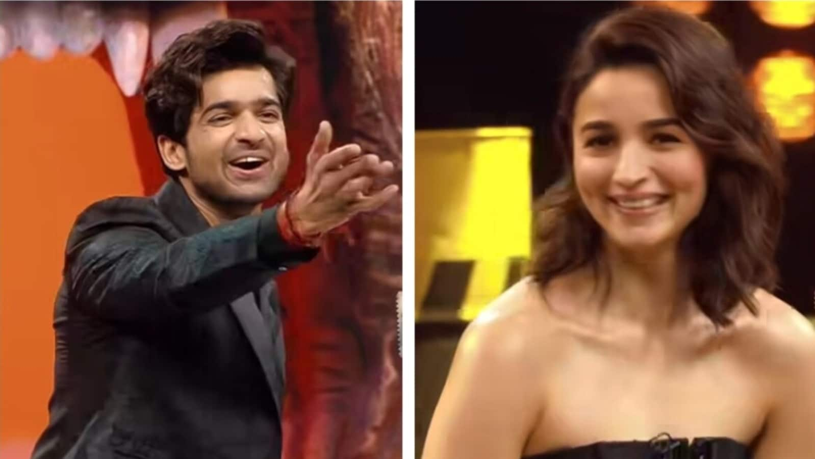 Alia Bhatt dedica Phoolo Ka Taaro al concursante de Khatron Ke Khiladi 14, Abhishek Kumar, mientras coquetea con ella. Mirar
