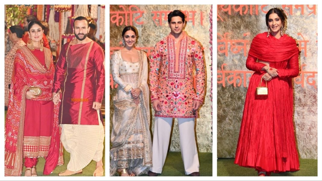 Ambani Ganeshotsav: Kareena Kapoor, Sidharth Malhotra y Kiara Advani asisten con impresionantes atuendos étnicos. Ver fotos
