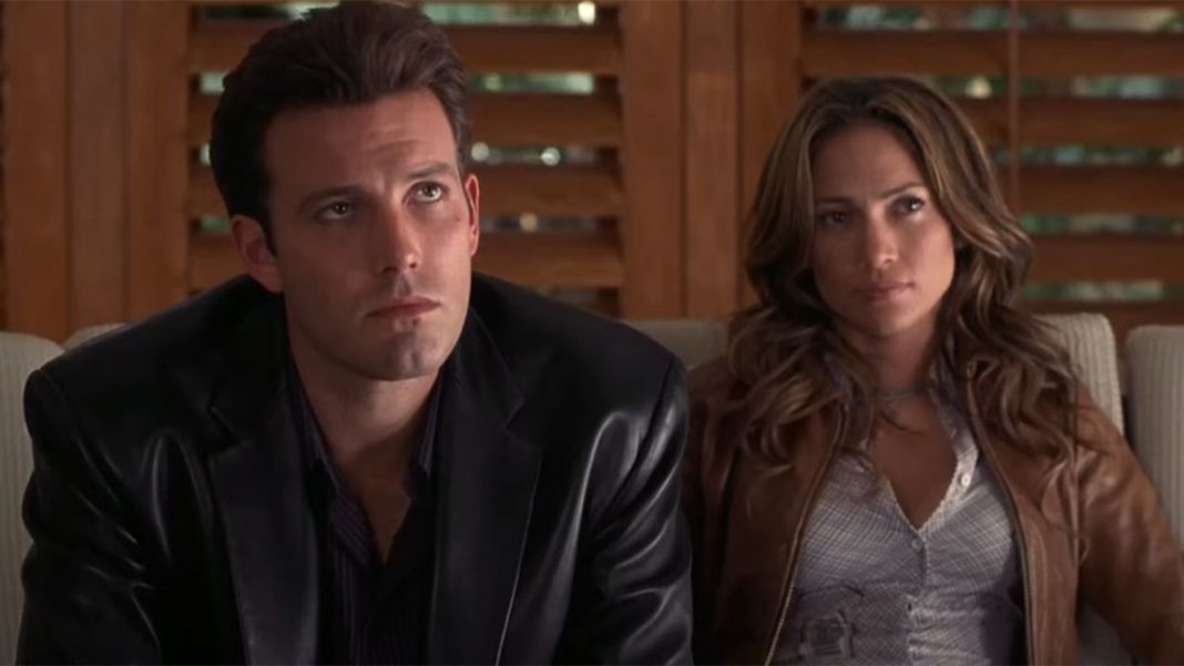 Ben Affleck and Jennifer Lopez in major scene in Gigli