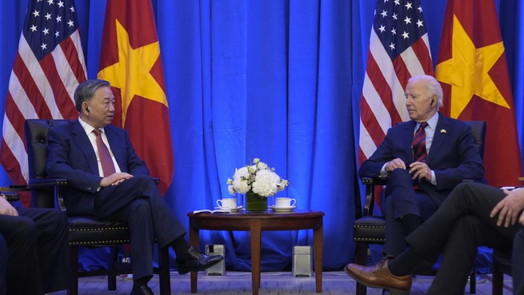 Biden se reúne con líder de Vietnam para contrarrestar los lazos de Hanoi con China y Rusia
