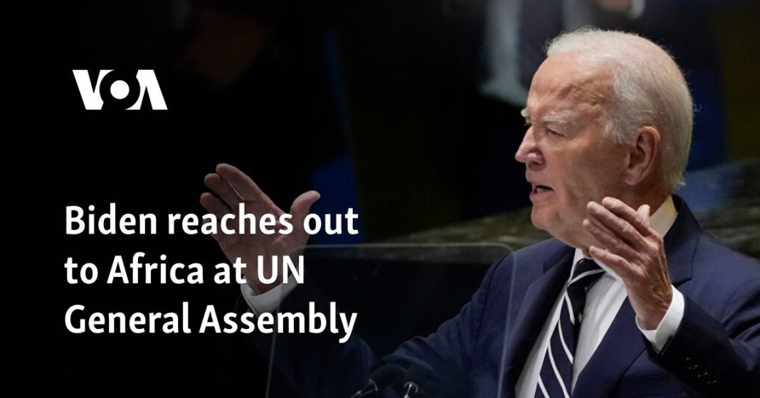 Biden tiende la mano a África en la Asamblea General de la ONU
