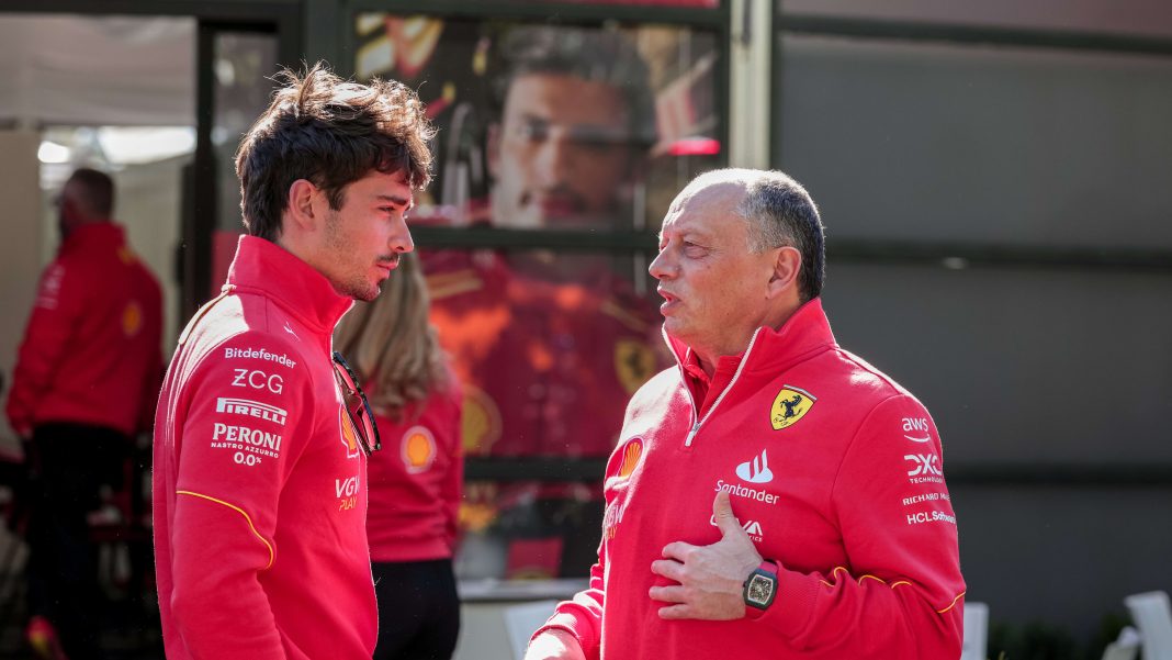 Charles Leclerc habla sobre cómo ha cambiado la cultura de Ferrari bajo el mando de Fred Vasseur
