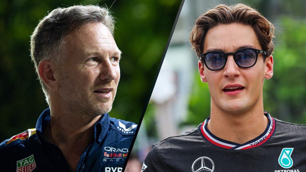 Christian Horner cita a George Russell de Mercedes como un posible objetivo de Red Bull y dice que el equipo no tiene miedo de 