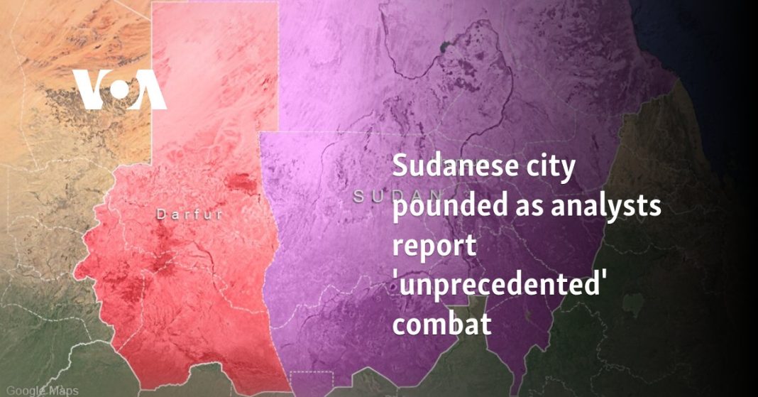 Ciudad sudanesa atacada mientras analistas informan de combates 