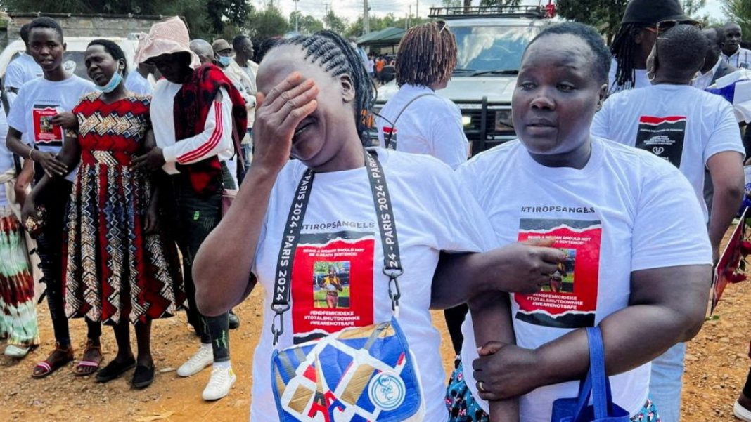 Comienza en Kenia la marcha fúnebre de la atleta olímpica ugandesa Rebecca Cheptegei asesinada
