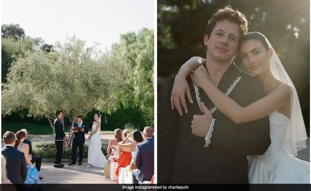 El cantante Charlie Puth se casa con Brooke Sansone: 