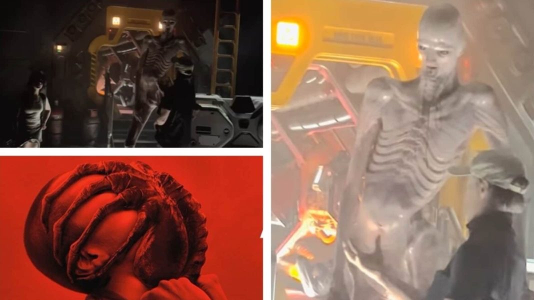 El clip BTS del set de Alien: Romulus muestra cómo el director logró esa enorme escena gigante sin el uso de CGI
